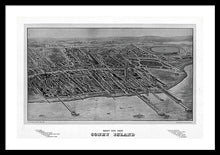 Load image into Gallery viewer, Old Map Of Coney Island 1906 - Framed Print