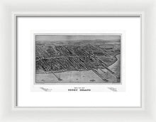 Load image into Gallery viewer, Old Map Of Coney Island 1906 - Framed Print