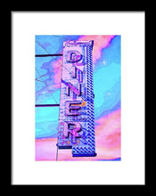 Load image into Gallery viewer, Diner Sign - Bright - Framed Print