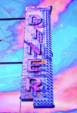 Diner Sign - Bright - Art Print