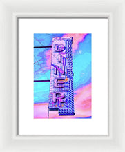 Load image into Gallery viewer, Diner Sign - Bright - Framed Print