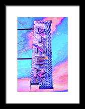 Load image into Gallery viewer, Diner Sign - Bright - Framed Print