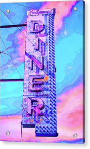 Diner Sign - Bright - Acrylic Print