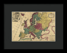 Load image into Gallery viewer, Old Map Of Europe Circa 1700&#39;s - Framed Print