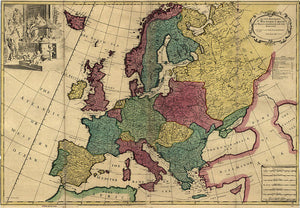 Europe Circa 1700's - Art Print