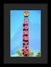 Load image into Gallery viewer, Giant Donuts Sign - Framed Print