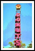 Load image into Gallery viewer, Giant Donuts Sign - Framed Print