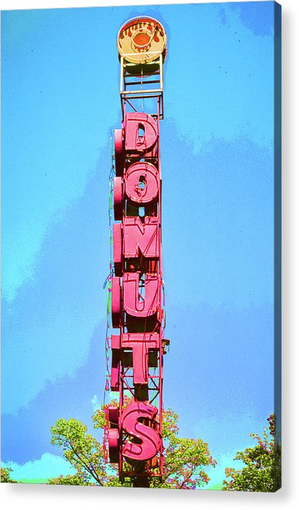 Giant Donuts Sign - Acrylic Print