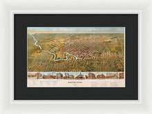 Load image into Gallery viewer, Old Map Of Houston 1891 - Framed Print