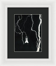 Load image into Gallery viewer, Photo Of Lightning Striking The Empire State Building In 1934 - Framed Print