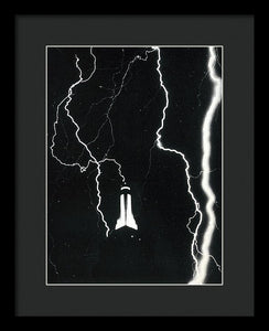 Photo Of Lightning Striking The Empire State Building In 1934 - Framed Print