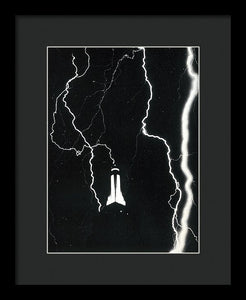 Photo Of Lightning Striking The Empire State Building In 1934 - Framed Print