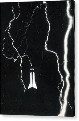 Photo Of Lightning Striking The Empire State Building In 1934 - Acrylic Print