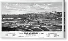 Load image into Gallery viewer, Old Map Of Los Angeles 1877 - Canvas Print