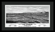 Load image into Gallery viewer, Old Map Of Los Angeles 1877 - Framed Print