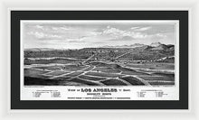 Load image into Gallery viewer, Old Map Of Los Angeles 1877 - Framed Print