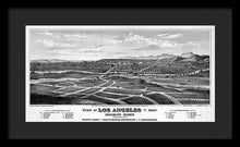 Load image into Gallery viewer, Old Map Of Los Angeles 1877 - Framed Print