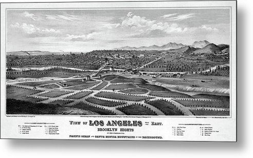 Los Angeles 1877 - Metal Print