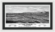 Load image into Gallery viewer, Old Map Of Los Angeles 1877 - Framed Print