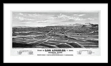 Load image into Gallery viewer, Old Map Of Los Angeles 1877 - Framed Print