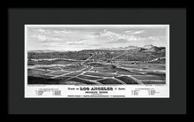 Load image into Gallery viewer, Old Map Of Los Angeles 1877 - Framed Print