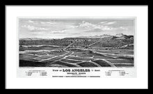 Load image into Gallery viewer, Old Map Of Los Angeles 1877 - Framed Print