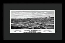 Load image into Gallery viewer, Old Map Of Los Angeles 1877 - Framed Print