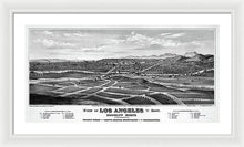 Load image into Gallery viewer, Old Map Of Los Angeles 1877 - Framed Print