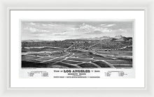 Load image into Gallery viewer, Old Map Of Los Angeles 1877 - Framed Print