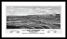 Load image into Gallery viewer, Old Map Of Los Angeles 1877 - Framed Print