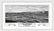 Load image into Gallery viewer, Old Map Of Los Angeles 1877 - Framed Print