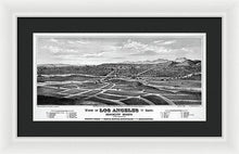 Load image into Gallery viewer, Old Map Of Los Angeles 1877 - Framed Print