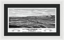 Load image into Gallery viewer, Old Map Of Los Angeles 1877 - Framed Print