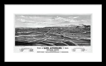 Load image into Gallery viewer, Old Map Of Los Angeles 1877 - Framed Print