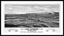 Load image into Gallery viewer, Old Map Of Los Angeles 1877 - Framed Print