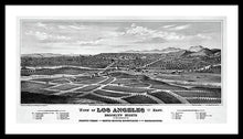 Load image into Gallery viewer, Old Map Of Los Angeles 1877 - Framed Print