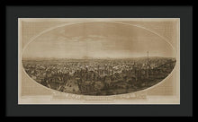 Load image into Gallery viewer, Old Map Of Los Angeles 1888 - Framed Print