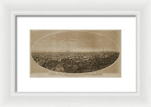 Load image into Gallery viewer, Old Map Of Los Angeles 1888 - Framed Print