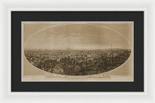 Load image into Gallery viewer, Old Map Of Los Angeles 1888 - Framed Print