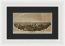 Load image into Gallery viewer, Old Map Of Los Angeles 1888 - Framed Print