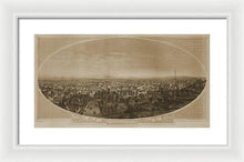 Load image into Gallery viewer, Old Map Of Los Angeles 1888 - Framed Print