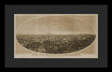 Load image into Gallery viewer, Old Map Of Los Angeles 1888 - Framed Print