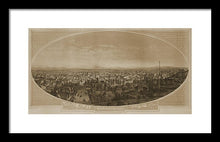 Load image into Gallery viewer, Old Map Of Los Angeles 1888 - Framed Print