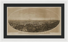 Load image into Gallery viewer, Old Map Of Los Angeles 1888 - Framed Print