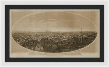 Load image into Gallery viewer, Old Map Of Los Angeles 1888 - Framed Print