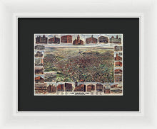 Load image into Gallery viewer, Old Map Of Los Angeles 1891 - Framed Print