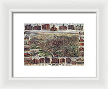 Load image into Gallery viewer, Old Map Of Los Angeles 1891 - Framed Print