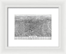 Load image into Gallery viewer, Old Map Of Los Angeles 1909 - Framed Print