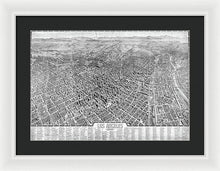 Load image into Gallery viewer, Old Map Of Los Angeles 1909 - Framed Print