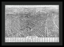 Load image into Gallery viewer, Old Map Of Los Angeles 1909 - Framed Print